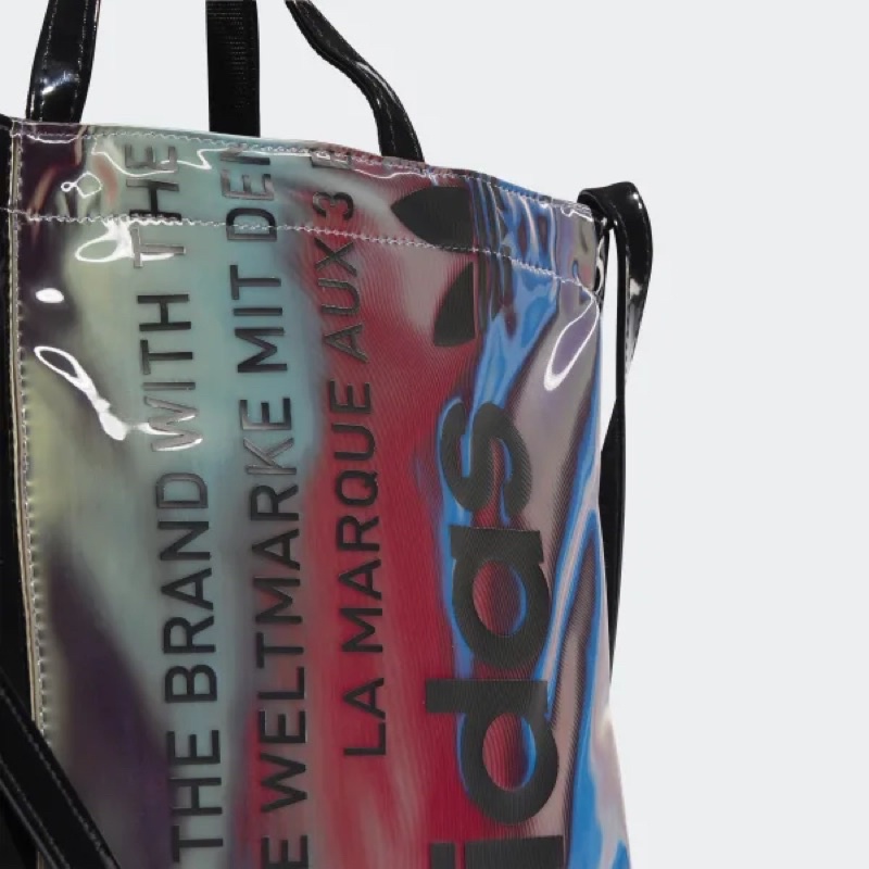 TNS - Túi tote form vuông hottrend vừa laptop Adidaz shopper bag-chất da bóng ánh kim cực trendy