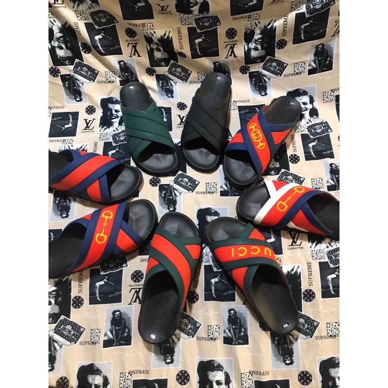 ⚡️ 𝐅𝐑𝐄𝐄 𝐒𝐇𝐈𝐏 ⚡️ Dép Quai Chéo Nam - Dép Lê Nam đế đúc quai chéo pha màu cao cấp Fullbox
