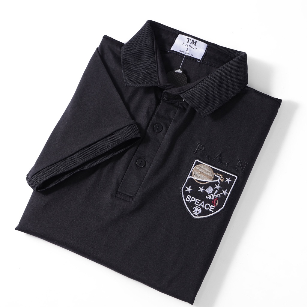 Áo thun nam POLO trơn vải thun màu đen cotton cao cấp ngắn tay cực sang trọng beautifulgilr H026