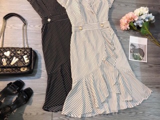 Đầm cati midi đuôi cá