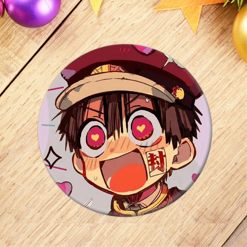 Huy Hiệu Gài Áo Kim Loại Tráng Men Hình Hoa Anh Đào