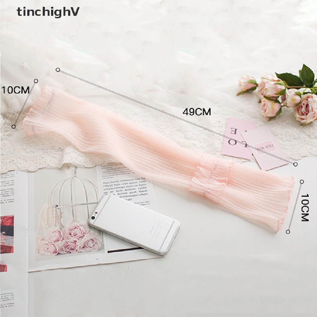 Găng Tay Dài Hở Ngón Chống Nắng Mùa Hè Cho Nữ