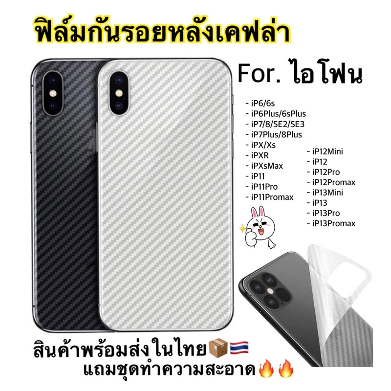 (Kevlar) Nhãn dán phim mặt sau Kevlar Iphone i6 / i6p / i7 / i8 / i8 + / i7 + / xs / xr / xsmax / i1