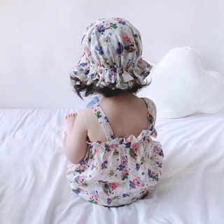 Jumpsuit Cho Bé Gái Kèm Mũ