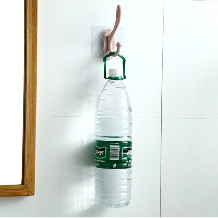 Móc treo đồ dán tường 2 chấu cong tiện dụng (SP005349)