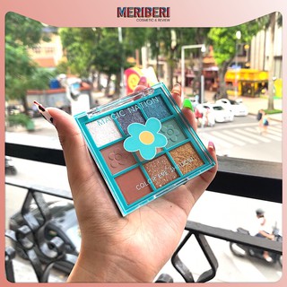 Bảng mắt 9 ô màu xinh dễ dùng Magic Nation hoa cúc trendy [Có sẵn - Giao nhanh]