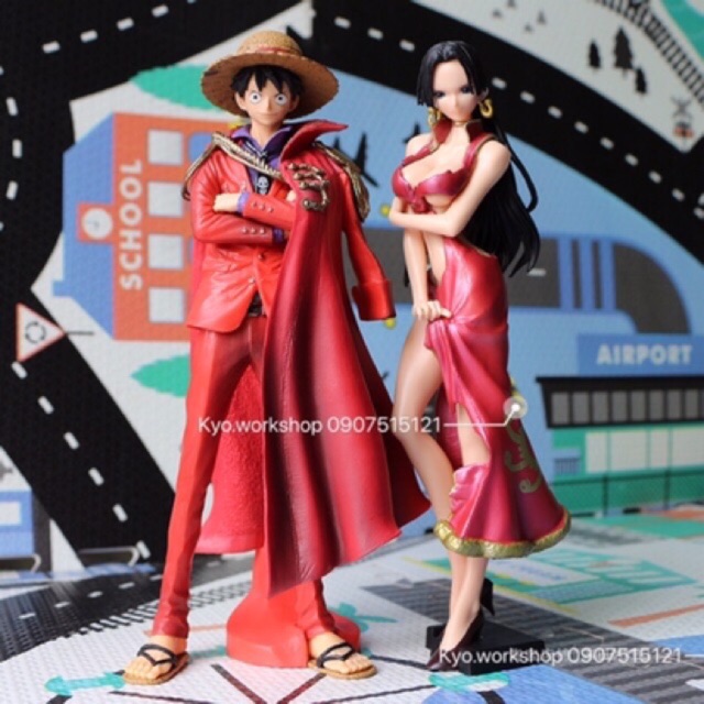 Mô hình figure nhân vật Luffy &amp; BOA trong One Piece