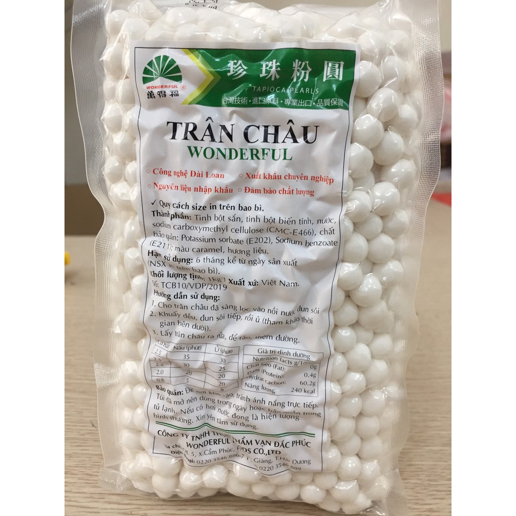 Trân châu WONDERFUL ĐEN/ TRẮNG 1KG