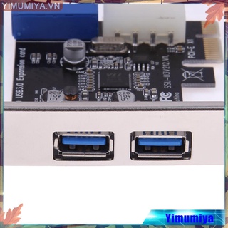 Card mở rộng 2 cổng USB 3.0 19 chấu PCI-E 4 chấu kích thước 66*120*20mm