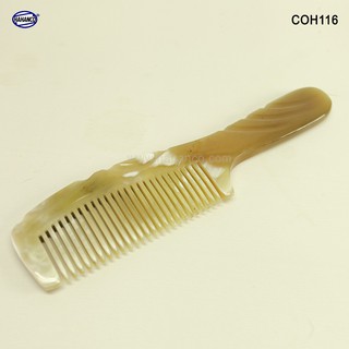 Lược sừng xuất nhật lược khía thon gọn đẹp _ coh163 - horn comb of hahanco