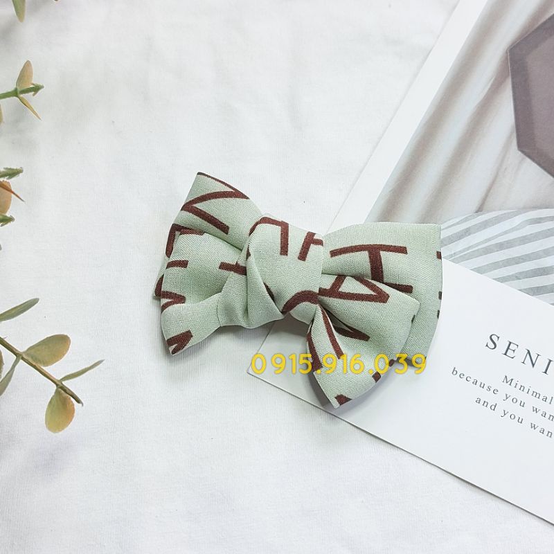 Kẹp tóc hình nơ xinh xắn, kẹp tóc nơ