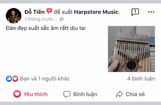 ĐÀN KALIMBA 21 PHÍM ARES KOA A21K- Tặng túi chống sốc (BẢO HÀNH 2 NĂM)