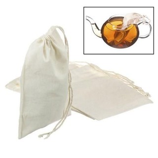 Túi lọc nấu ăn, lọc trà vải cotton trắng ngà không tẩy Thảo Nguyên Home