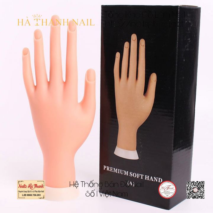 [ Hàng HotDeal ] Bàn Tay Giả Silicon Tập Làm Nail