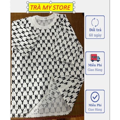 Áo Thun Unisex chữ NY nam/nữ đan form thụng💖FREESHIP💖 - Áo Phông Thời Trang Logo NY hot hit Hàng may kĩ