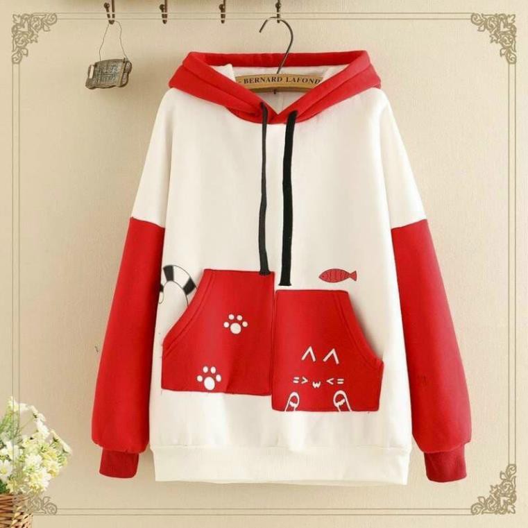 Áo Hoodie Unisex nỉ phối 2 túi lệch - Thiên Đàng Áo Khoác