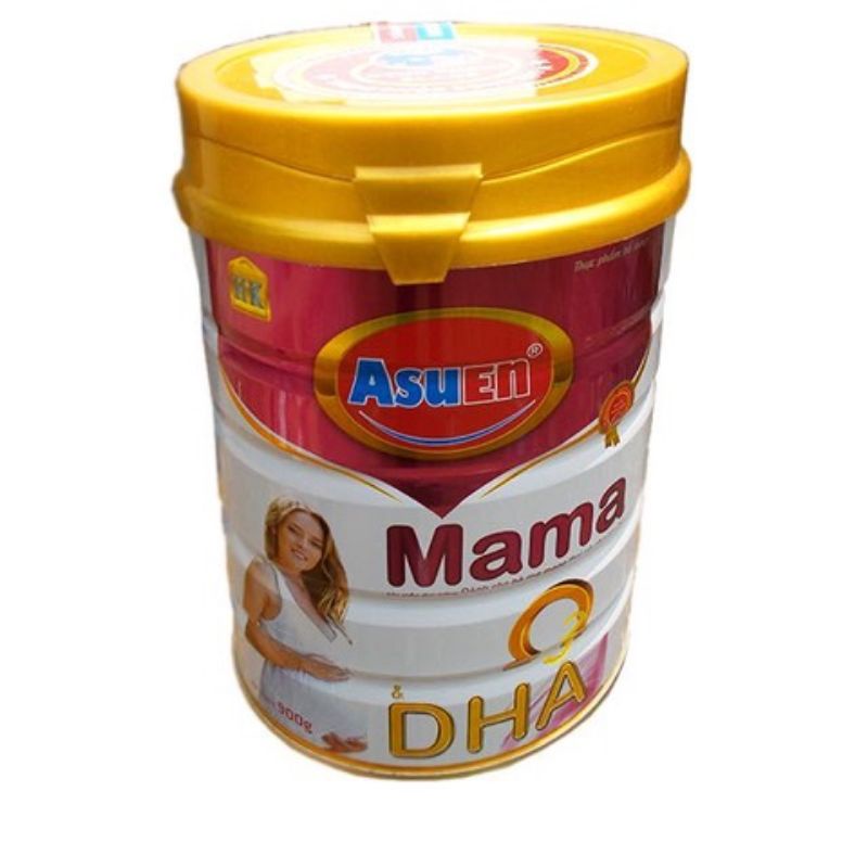 Sữa bầu Asuen mama lon 900g - Hương vani - Sữa cho mẹ bầu mang thai & cho con bú