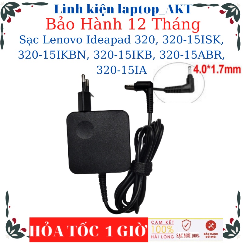 Sạc laptop Lenovo Ideapad 320, 320-15ISK, 320-15IKBN, 320-15IKB, 320-15ABR, 320-15IA- Sạc 20V-2.25A/3.25A-45W/65W