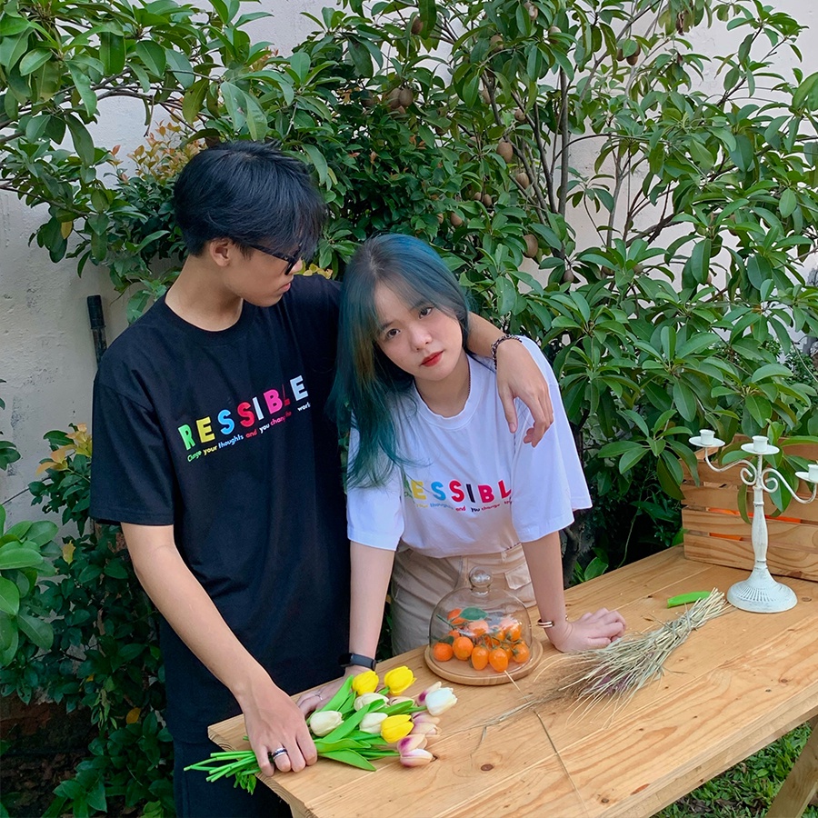 Áo thun Multicolor - Ressible [Streetwear / Black] | BigBuy360 - bigbuy360.vn