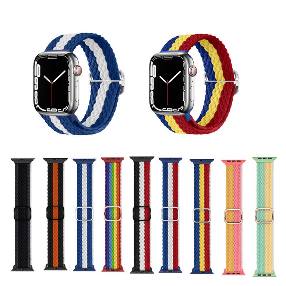 Dây Đeo Nylon Cho Đồng Hồ Thông Minh iWatch Series 7/6/5/4/3/SE 45mm 41mm 44mm 40mm 42mm 38mm