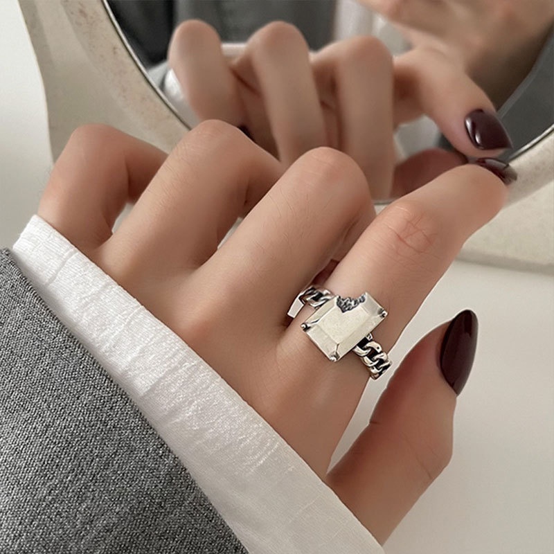 Nhẫn Đính Đá Zircon Phong Cách Cổ Điển Thời Trang