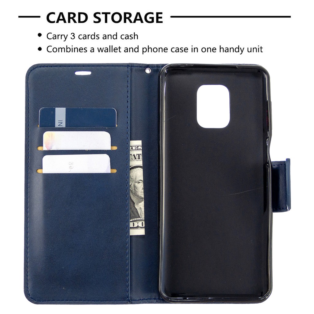 Ốp lưng da ví gập cho Xiaomi Redmi 9 9A 9C Note 9 Pro Max Note 9S Redmi 10X 4G