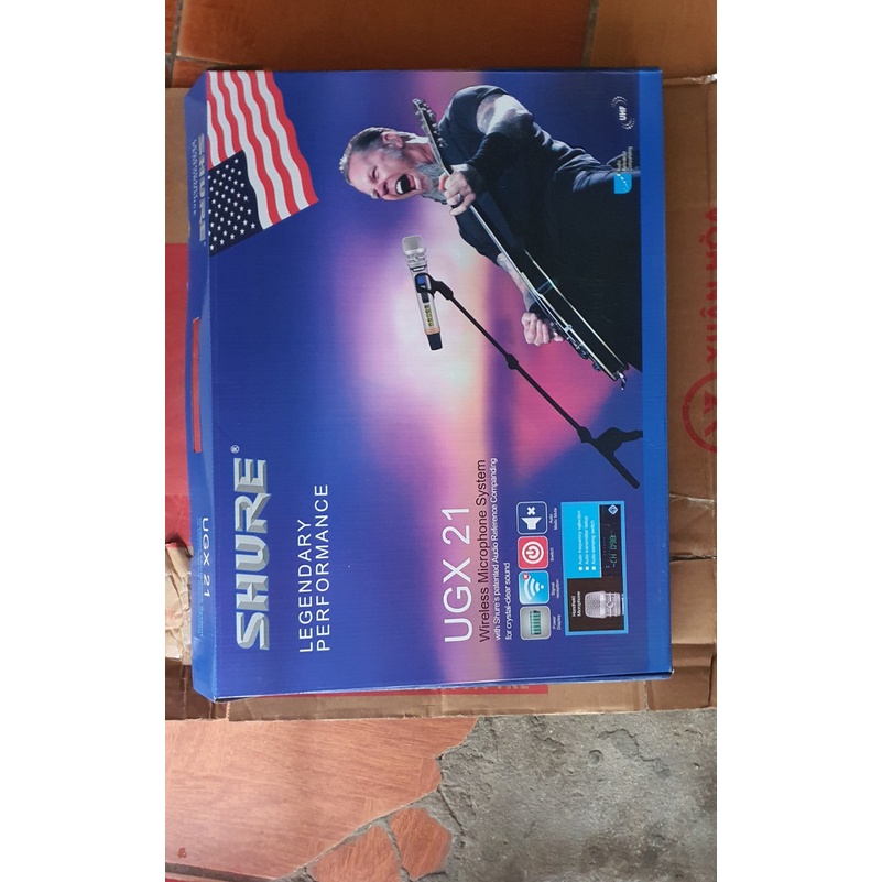 Micro Shure không dây UGX21- Micro sự kiện cao cấp 4 anten Loại 1 TỰ NGẮT