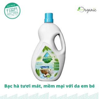 Nước giặt Minh Hồng sinh học hữu cơ cho em bé, mùi bạc hà, an toàn, 100% rau củ tự nhiên