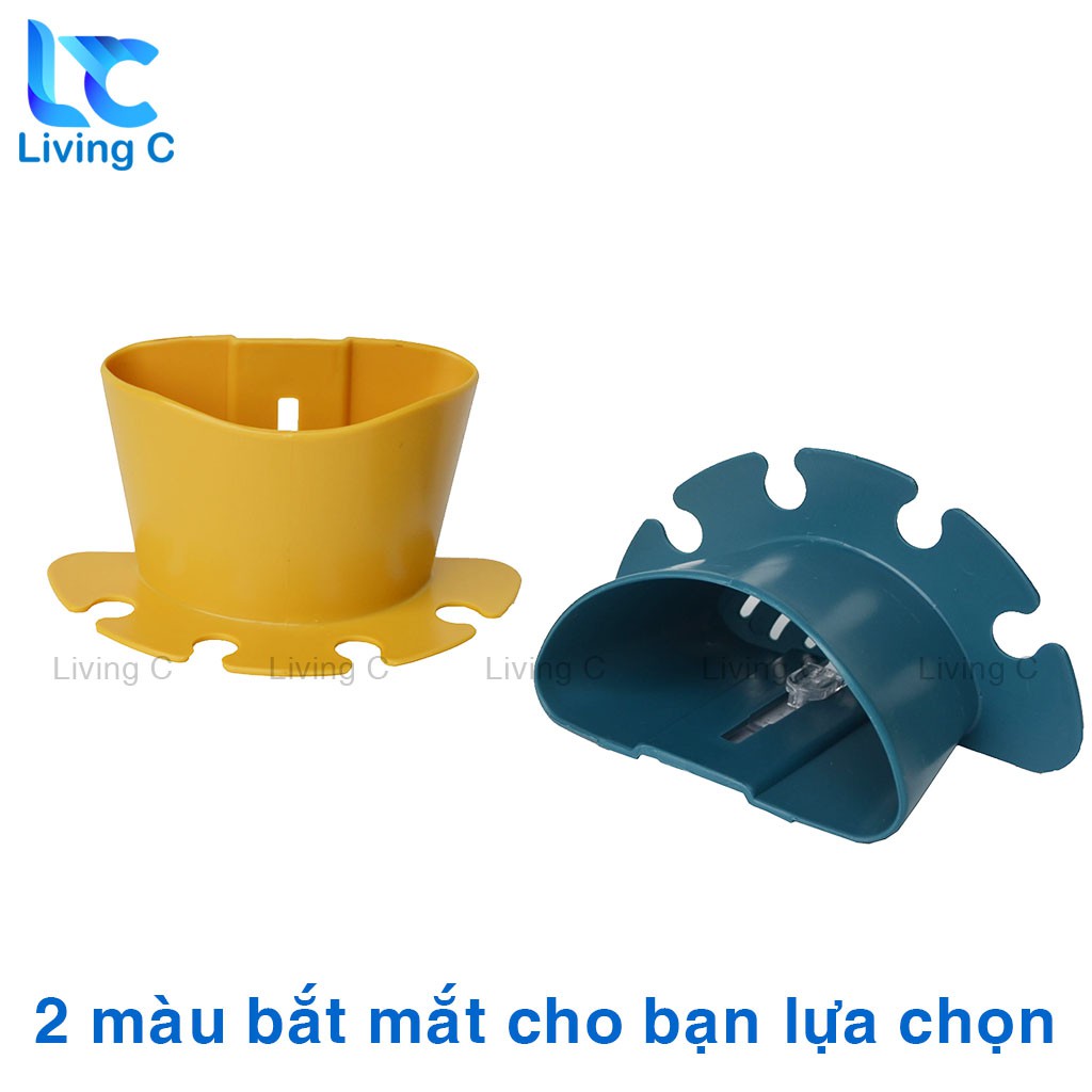 Ống cắm bàn chải đánh răng Living C , giá kệ đựng bàn chải kem đánh răng dán tường phòng tắm tiện lợi BÁNH RĂNG _K47