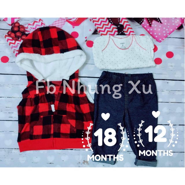 Set carter 3 chi tiết cho bé