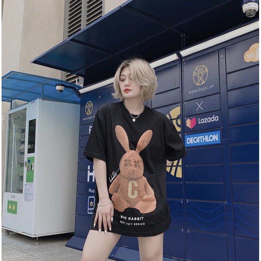 Áo Thun tay lỡ Bad Rabbit [ FREESHIP - GIÁ XƯỞNG ] 100% cottom Form UNISEX | BigBuy360 - bigbuy360.vn