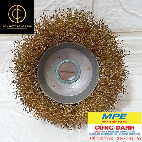 Bộ 2 Chén Cước Kẽm Dùng Cho Máy Cầm Tay Đánh Rỉ Sét Đường Kính 10cm