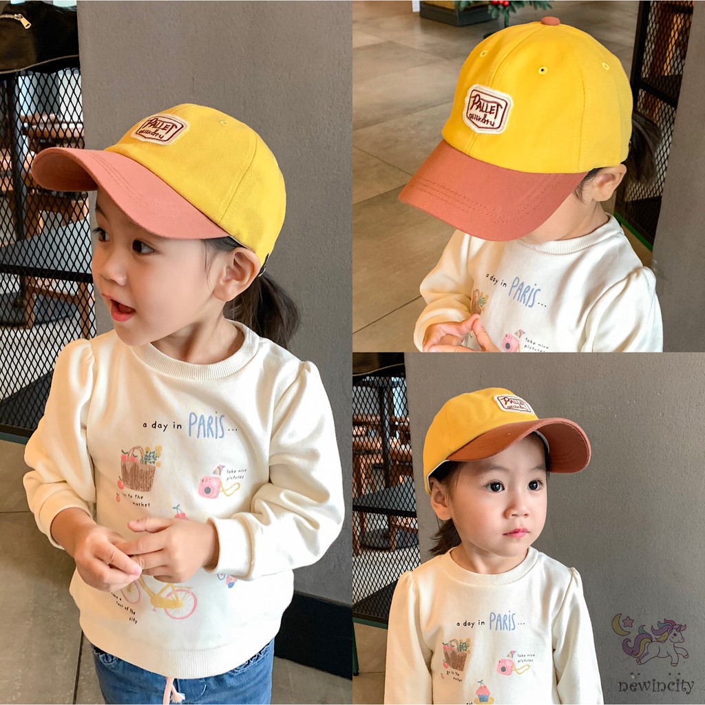 Mũ lưỡi trai in chữ thời trang dễ thương cho bé