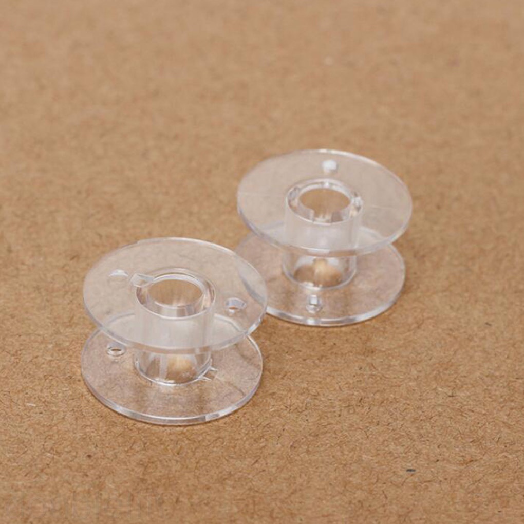 10pcs Sewing Machine Thread Bobbin Plastic Transparent Thread Spool Replacement for CS-100T/CS-6000/CS-6000i/CS-6000T doublelift store