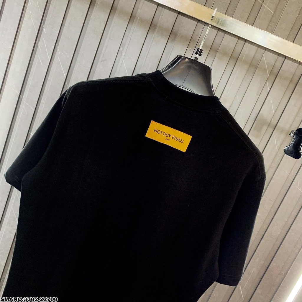 Áo phông nam LV chữ thêu,áo thun nam ngắn tay mẫu  mới hot dễ mặc áo đôi thích hợp mọi lứa tuổi chất thoáng mát L8889