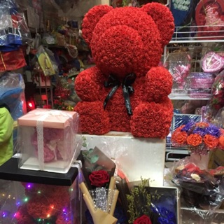 Gấu hoa xốp 80 cm