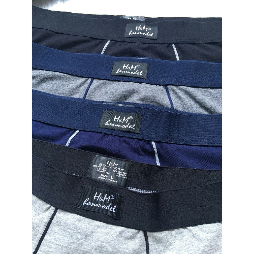Hộp 3 Quần Lót Boxer Đùi Nam Kẽ Sọc Nam Tính Mạnh Mẽ 2594