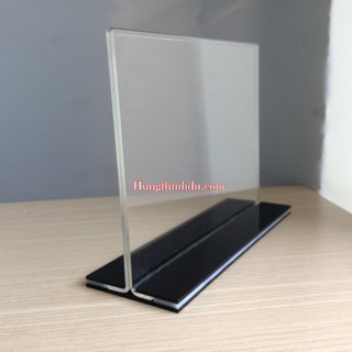 Kệ menu mica kích thước A4, A5 dạng nằm ngang- mica cao cấp