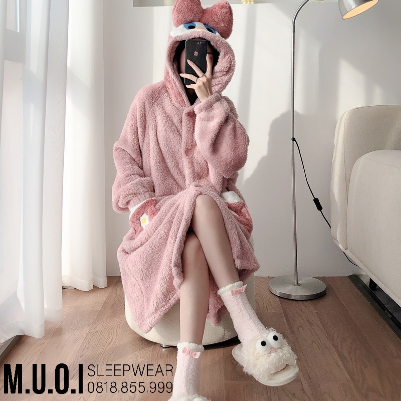 Váy ngủ choàng bông nơ lớn Sx 175 Váy ngủ sexy hothit 2022