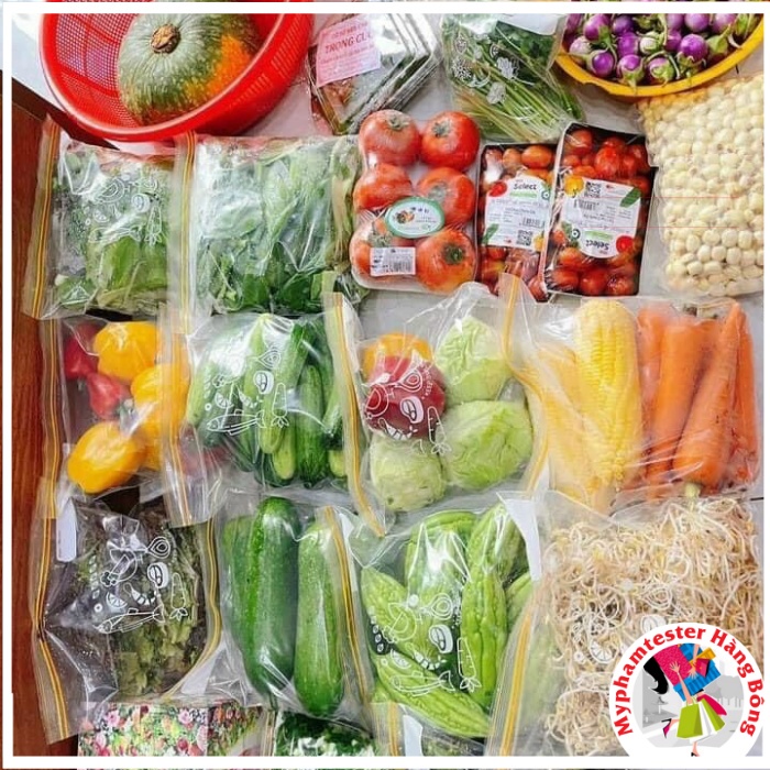 Túi Zip Đựng Thực Phẩm V3, Bảo Quản Thức Ăn Có Khóa Kéo, Có Ô Ghi Chú Ghi Tên - Ngày Mua (Dùng nhiều lần)