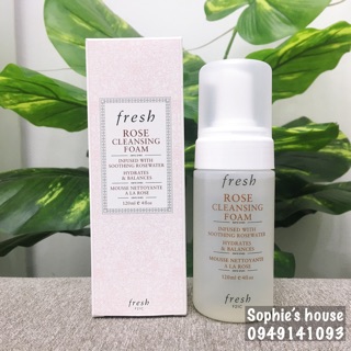 SỮA RỬA MẶT TẠO BỌT FRESH ROSE CLEANSING FOAM