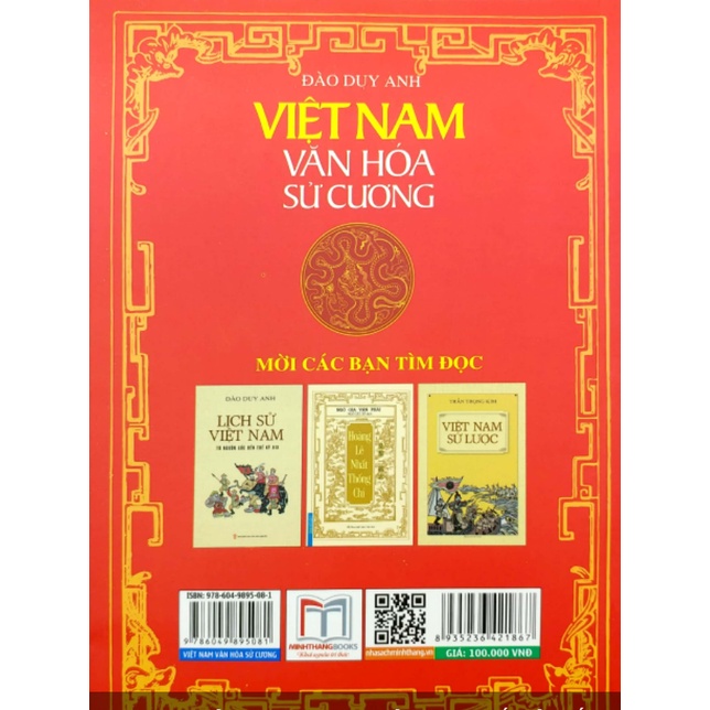 Sách - Việt Nam văn hóa sử cương (in theo bản 1938 , xuất bản Bốn Phương)