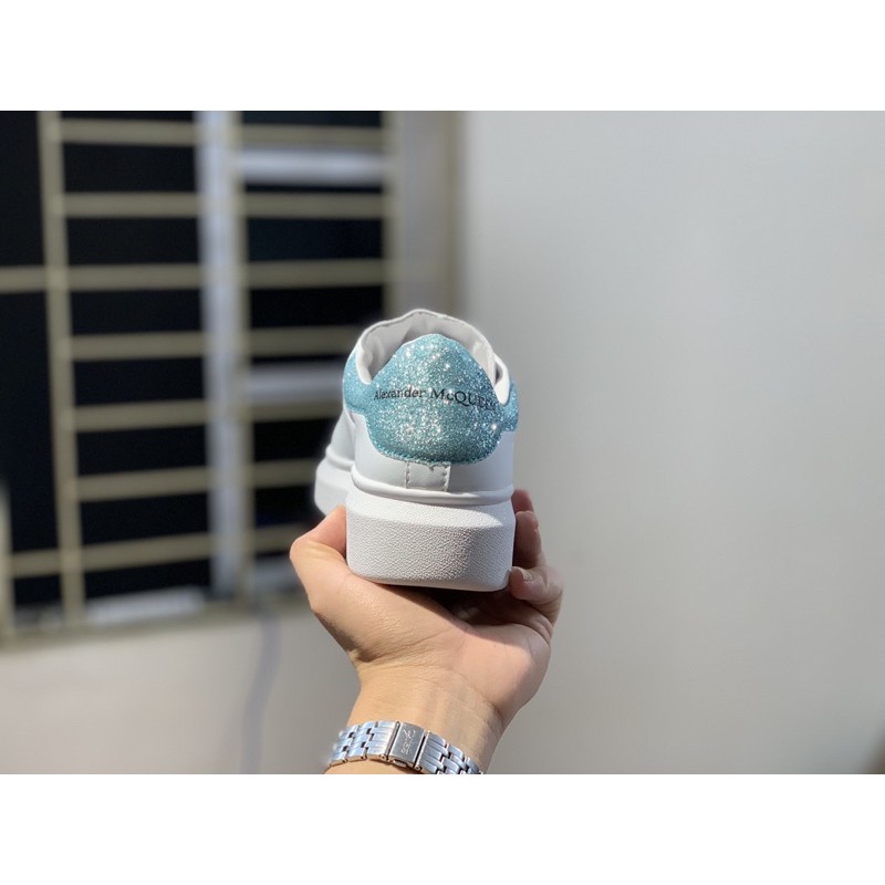 Giày thể thao/Sneaker Mc Queen nhũ xanh (Full box)