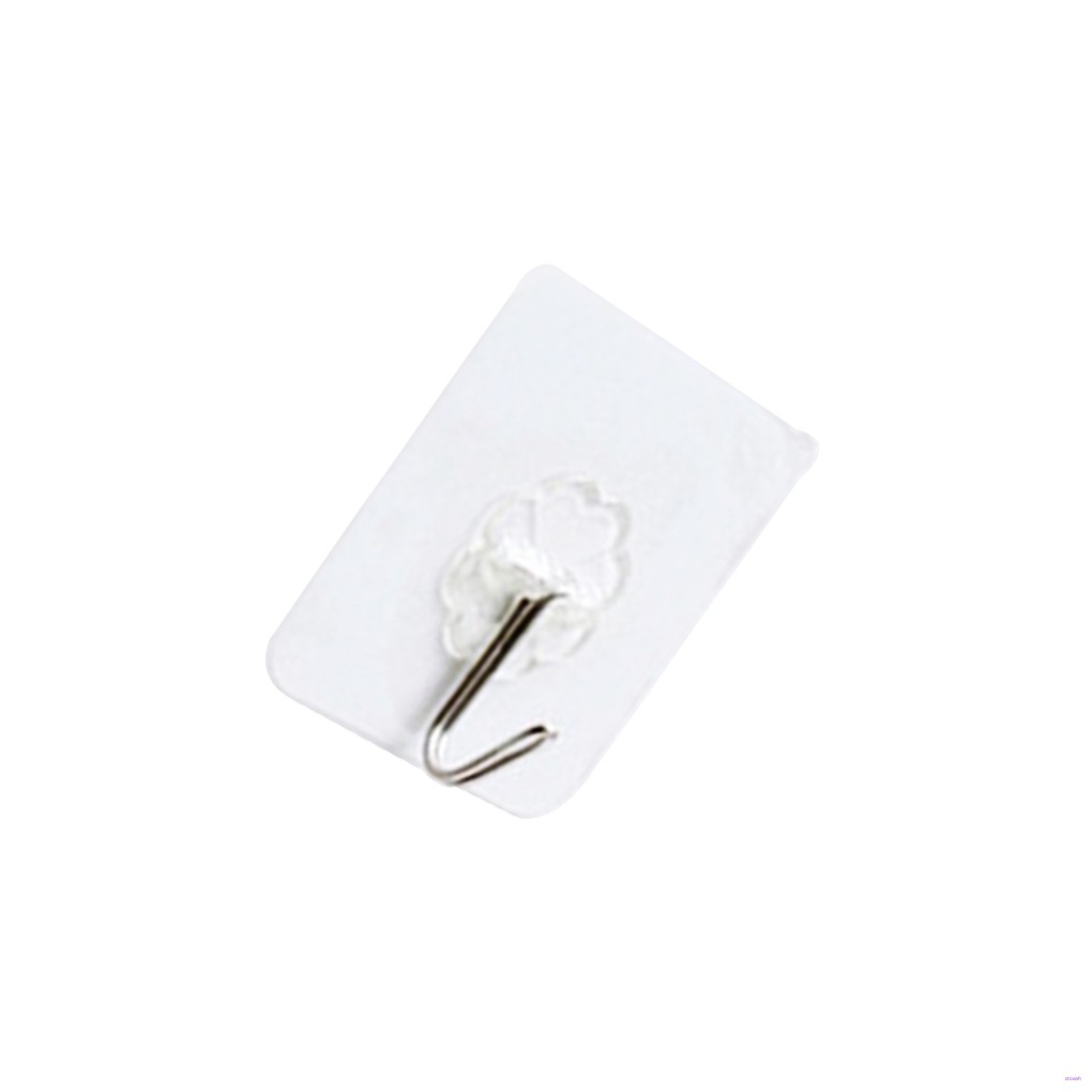 Set 10 móc treo đồ dán tường trong suốt tiện lợi