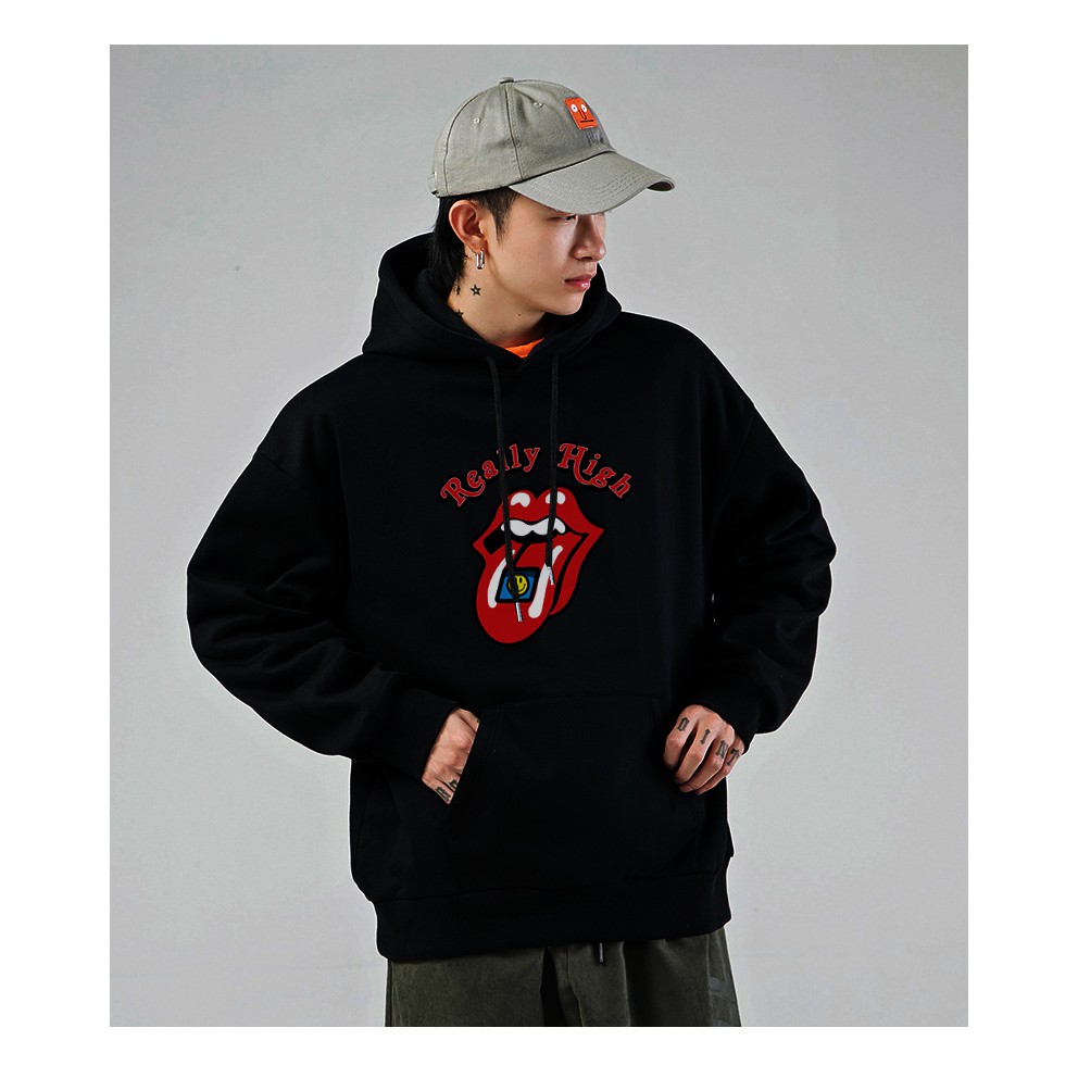 Áo hoodie goyangi Unisex Really high oversize phong cách hàn quốc