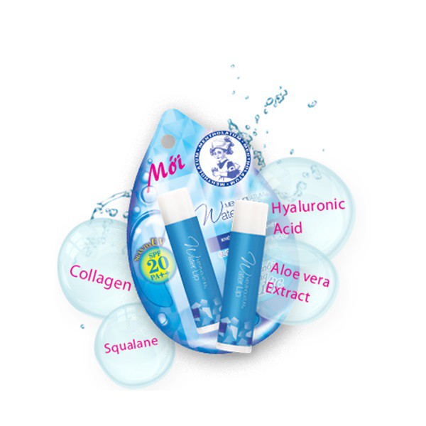 Son dưỡng không màu LipIce Water Lip 4.3g - Mùi Chanh Thảo Mộc