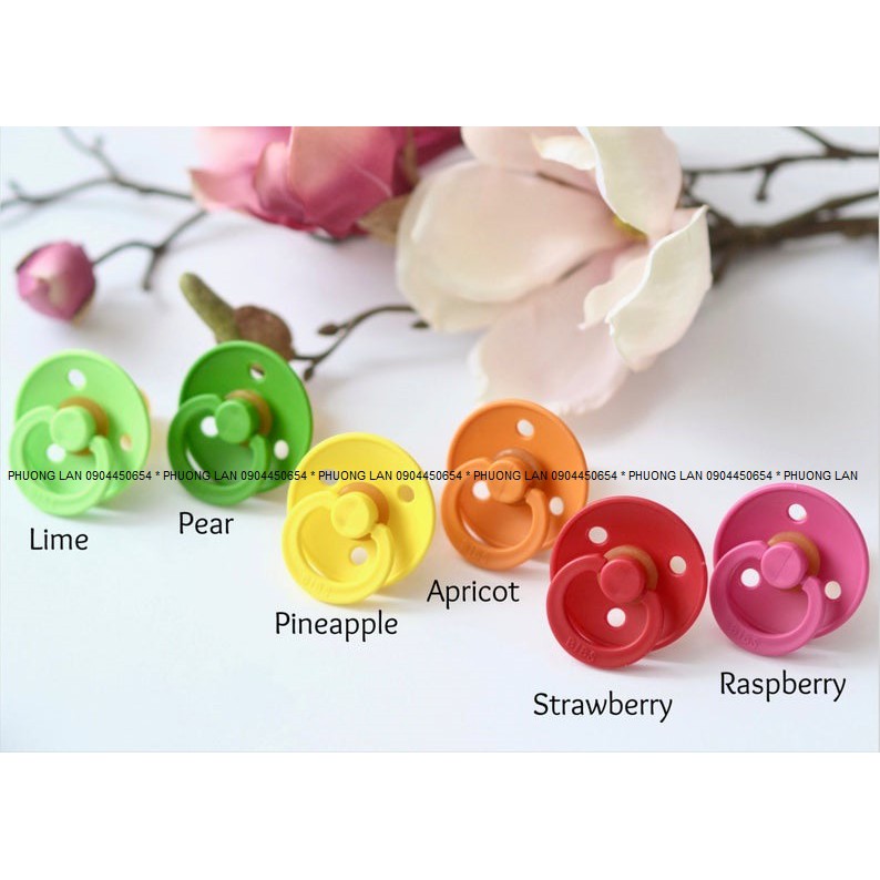 Ti giả Bibs Colour - ti tròn cao su Đan Mạch nhập khẩu chính hãng đủ size