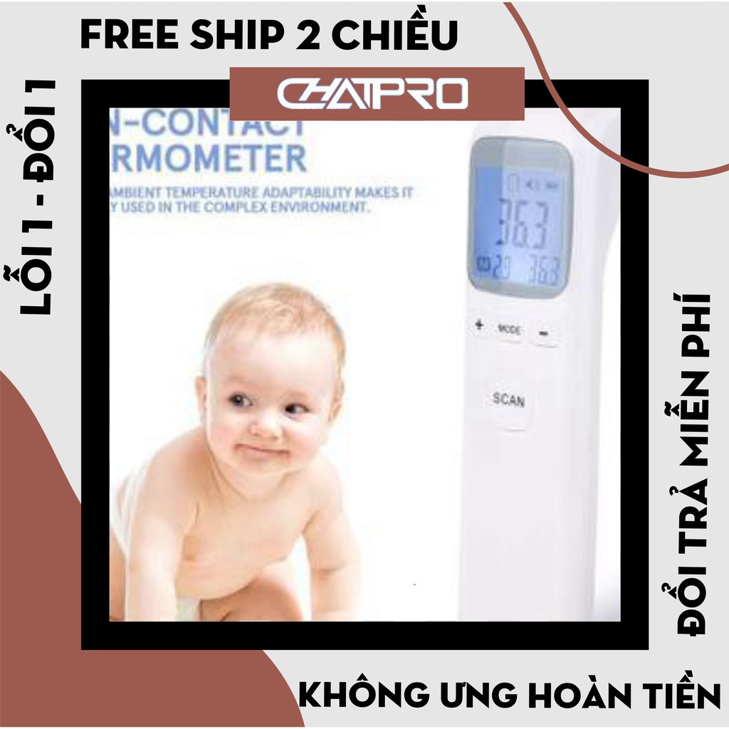 Nhiệt kế điện tử hồng ngoại cảm ứng đo trán đa năng CKT-1502, CK-T1803