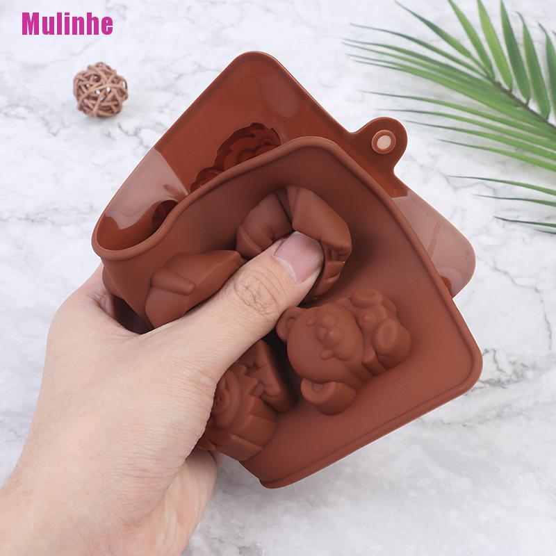 Khuôn Silicone Tạo Hình Động Vật Dễ Thương Làm Bánh Xà Phòng Tiện Dụng