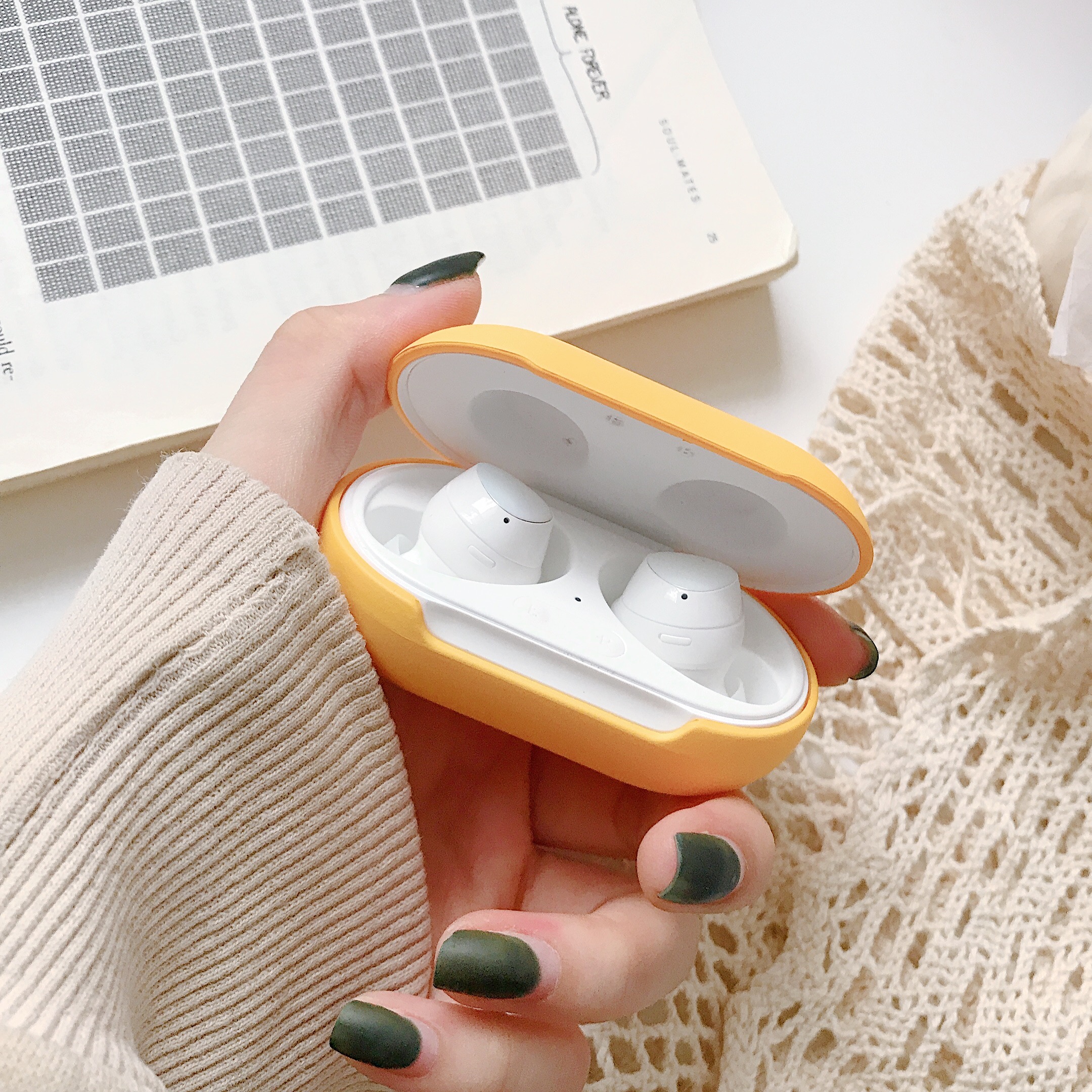 Samsung Galaxy Buds / Buds + Case Candy Color Samsung Buds + Cover Chống bụi Tai nghe Bảo vệ PC Vỏ cứng